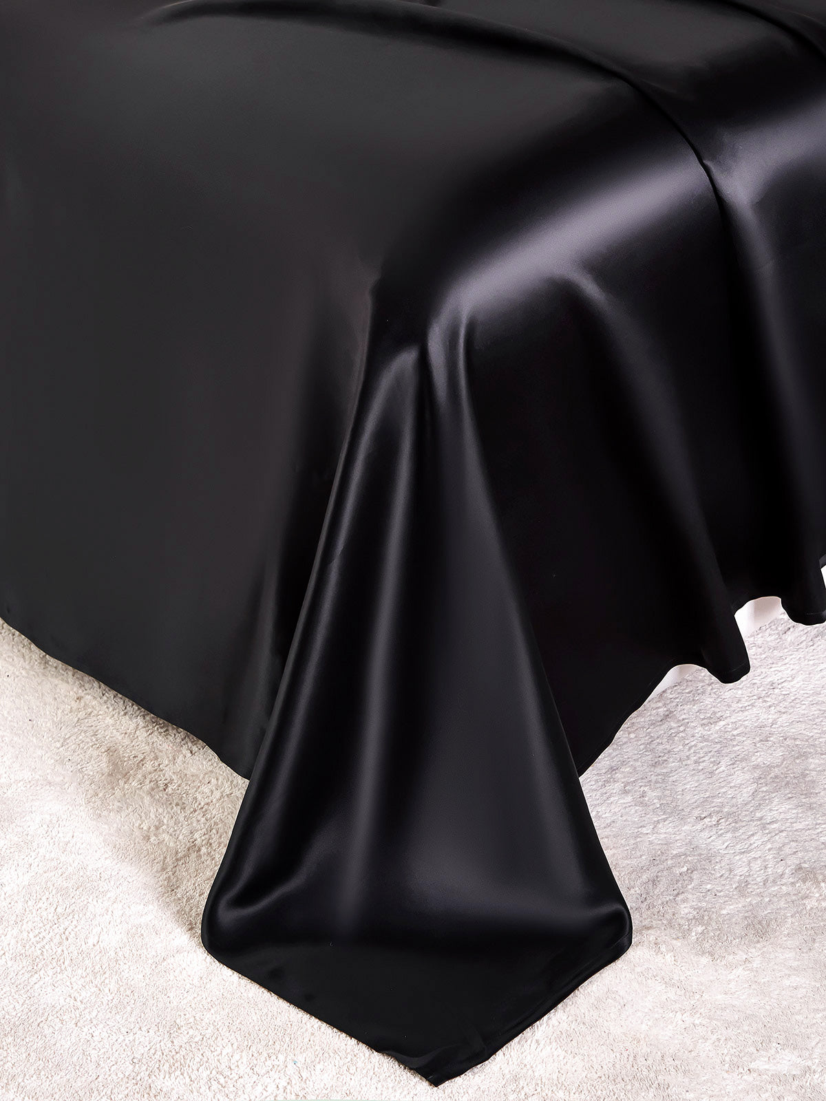 [Black] SilkSilky-AU 22Momme Pure Silk Bedding Set 007