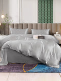 SilkSilky AU 25Momme Pure Silk Bedding Set Silver 002