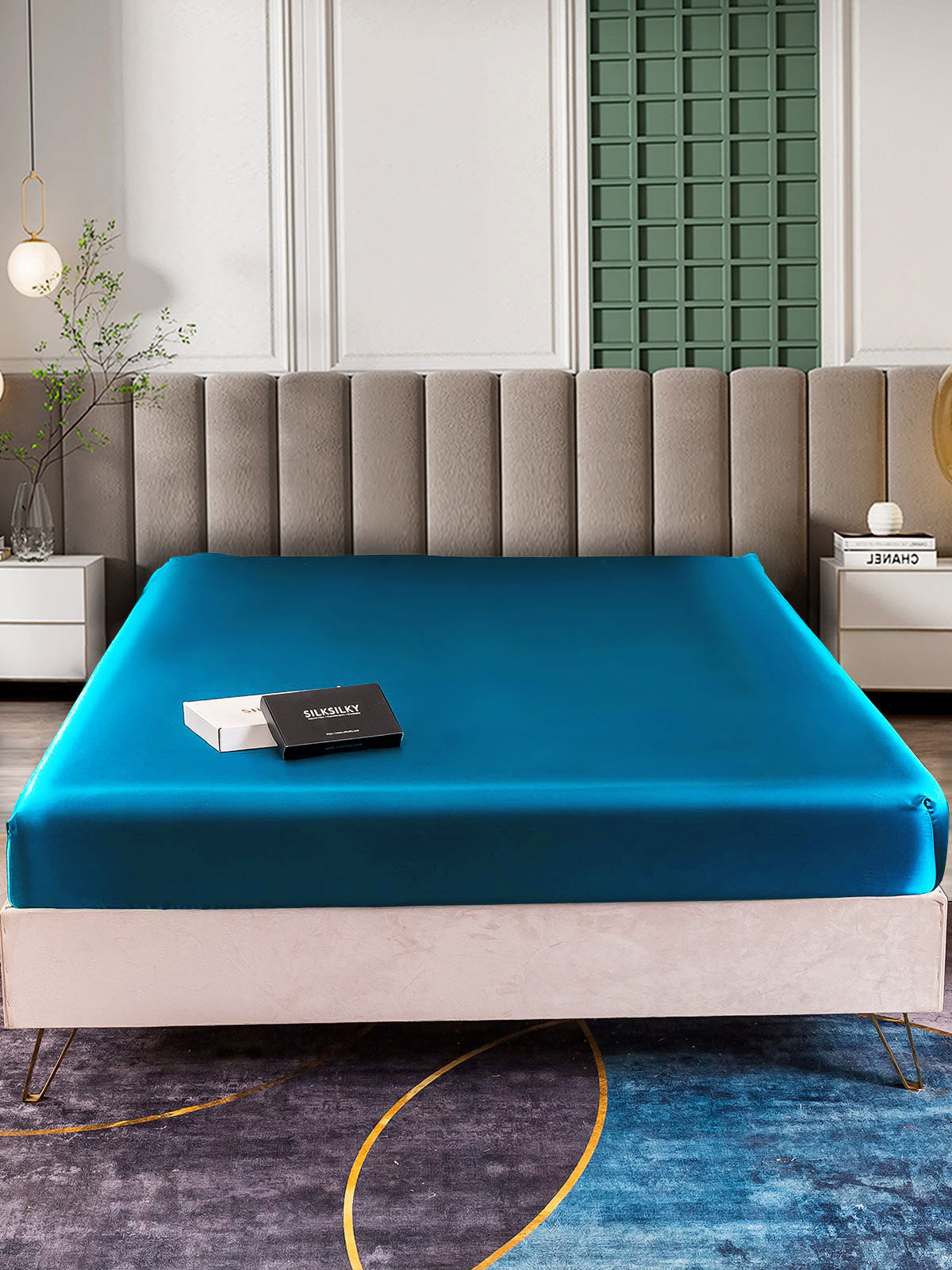 [Teal] SilkSilky-AU 25Momme Pure Silk Sheet 002