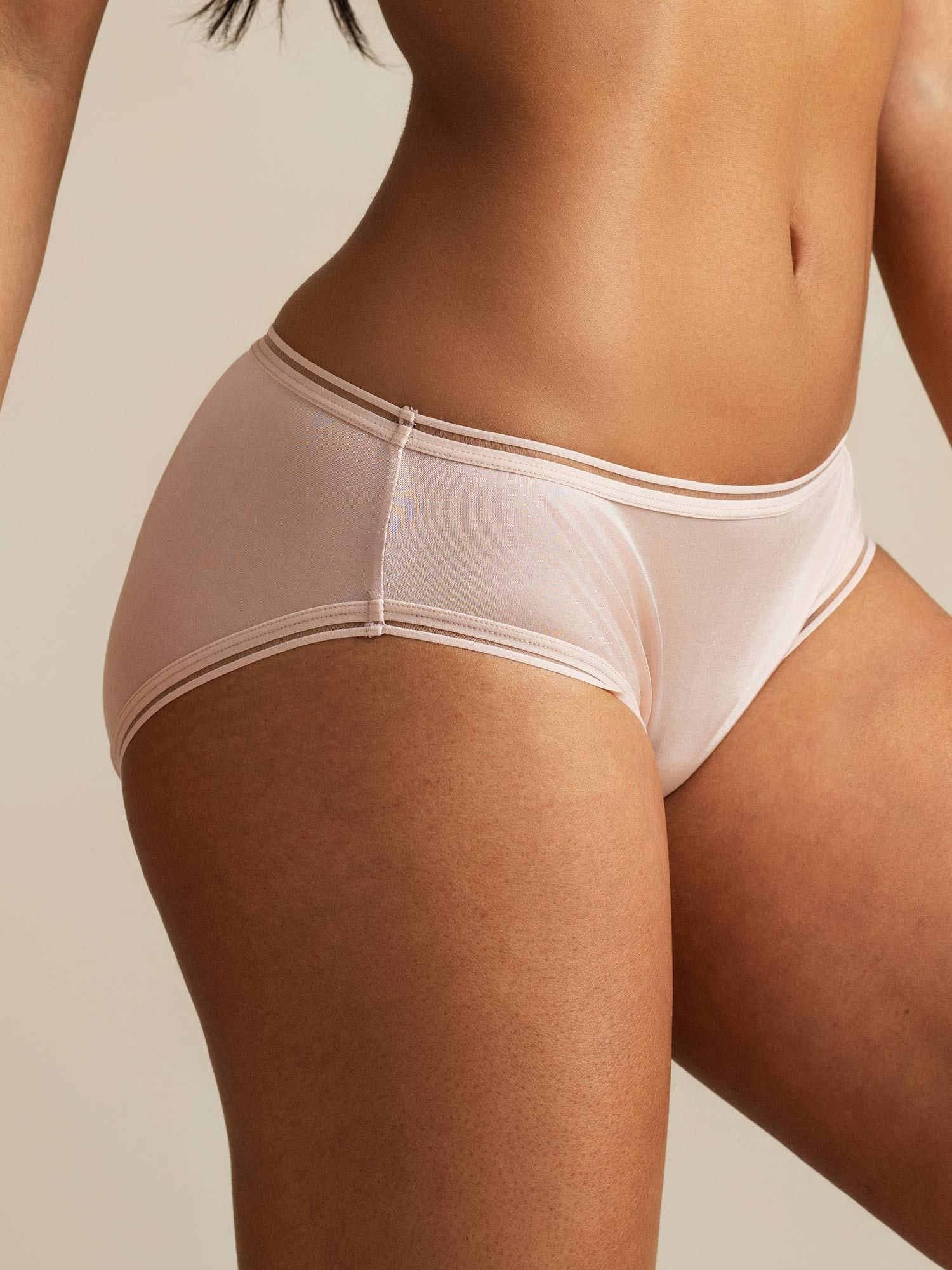 [Pale Mauve] SilkSilky-AU Pure Silk Panty 003,