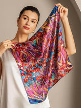 [P095] SilkSilky-AU Pure Silk Scarf 005