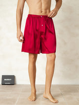 [Wine] SilkSilky-AU Men's Sleep Shorts 001