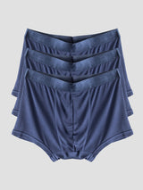 [Dark Blue] SilkSilky-AU 100% Silk Jersey Men's Underwear 005