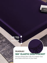 [Deep Purple] SilkSilky-AU 22Momme Bedding Set 004