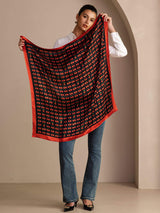 [Black Cherry] SilkSilky-AU Scarf 004