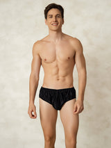 [Black] SilkSilky-AU Pure Silk Mens Underwear 004