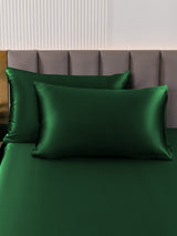 [Dark Green] SilkSilky-AU 22Momme Pure Silk Pillowcase 001