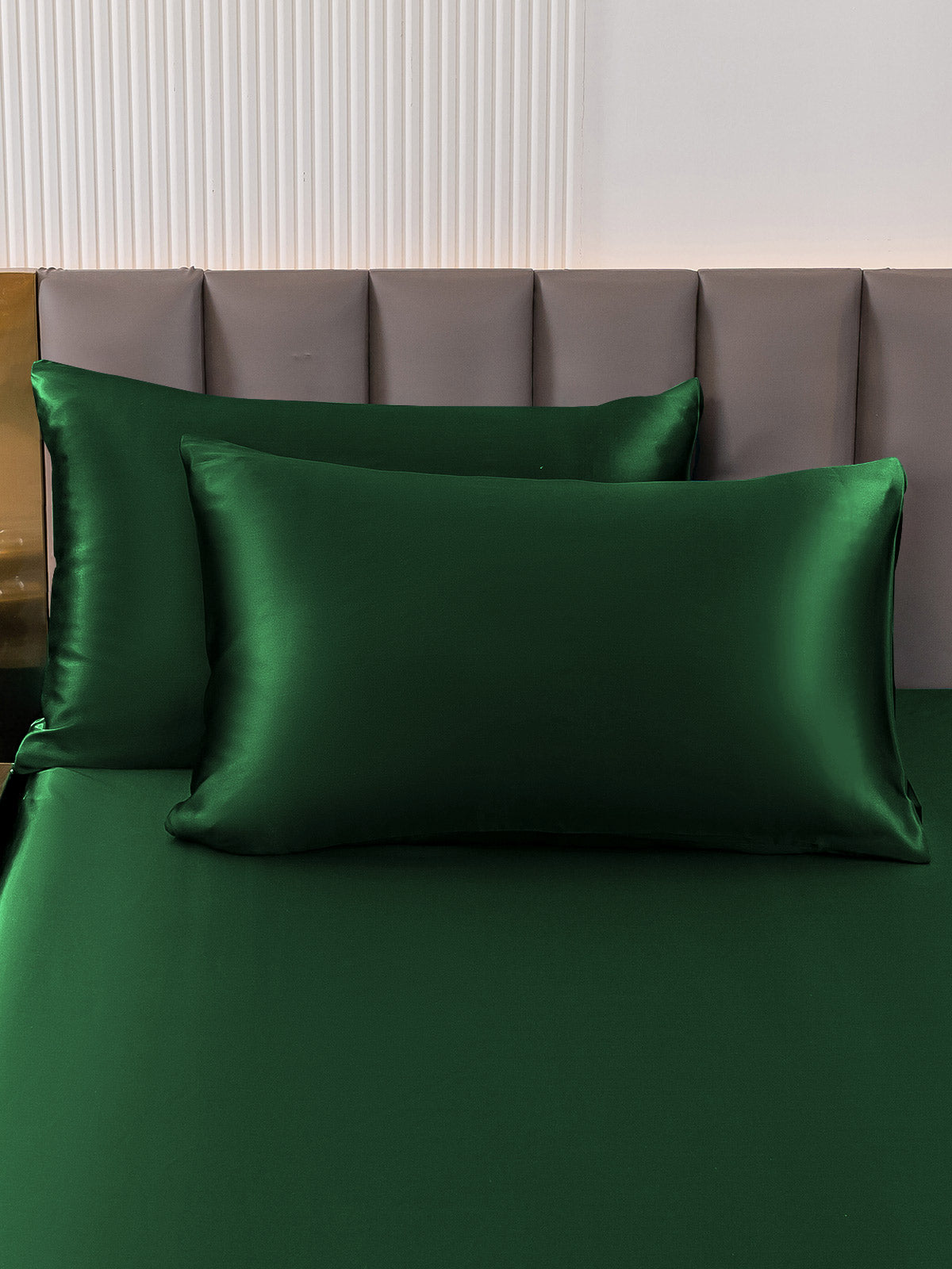 SilkSilky AU 30Momme Pure Silk Pillowcase DarkGreen 003