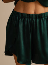 [Dark Green] SilkSilky-AU Women's Shorts 007