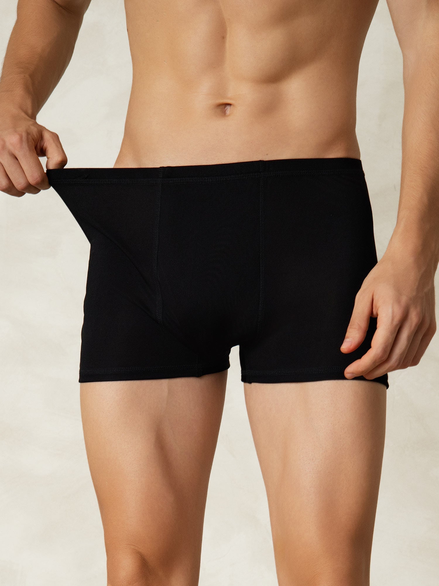[Black] SilkSilky-AU Silk Knitted Mens Underwear 001