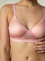 [Pink] SilkSilky-AU Silk Jersey Bra 001
