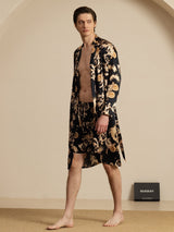[Black Dragon] SilkSilky-AU Long Sleeve Men's Pyjamas 004