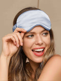 SilkSilky AU 19Momme Pure Silk Eye Mask LightBlue 003