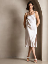 [Beige] SilkSilky-AU Sleeveless Dress 001
