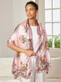 SilkSilky AU Pure Silk Scarf Pink 002