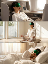 [Dark Green] SilkSilky-AU 22Momme Sleep Mask 008