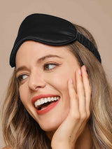 [Black] SilkSilky-AU Sleep Mask 002