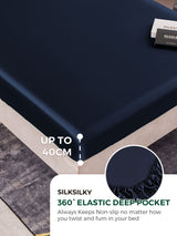 [Dark Blue] SilkSilky-AU 22Momme Bedding Set 004