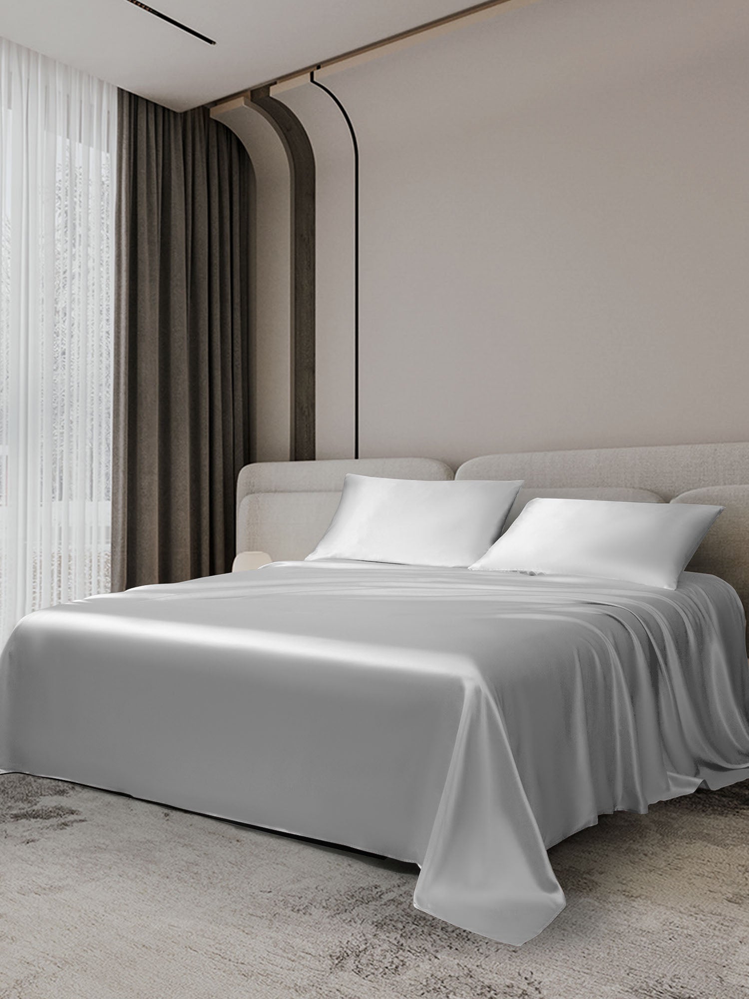 [Silver] SilkSilky-AU 19Momme Bedding Set 002