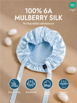 [Light Blue] SilkSilky-AU Sleep Cap 002