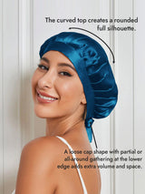 [Teal] SilkSilky-AU Sleep Cap 003