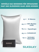 [Silver] SilkSilky-AU 19Momme Pure Silk Pillowcase 002