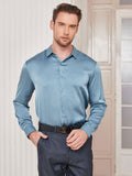 SilkSilky-AU-Silk-Long-Sleeve-Collar-Men's-Shirt-Steel-Blue-001