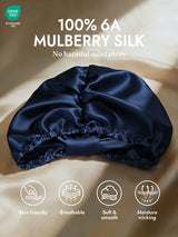 [Dark Blue] SilkSilky-AU Sleep Cap 002