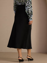 [Black] SilkSilky-AU Skirt 002