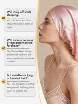 [Light Pink] SilkSilky-AU Sleep Cap 008