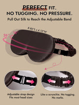 [Dark Gray] SilkSilky-AU 22Momme Sleep Mask 004