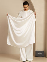 [White] SilkSilky-AU Scarf 003