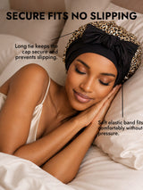 [Leopard] SilkSilky-AU Sleep Cap 004