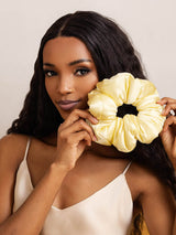 [Yellow] SilkSilky-AU Scrunchie 001