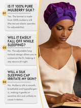 [Purple] SilkSilky-AU Sleep Cap 006