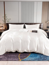 [White] SilkSilky-AU 22Momme Bedding Set 001