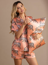 [Pink Cat] SilkSilky-AU Pillowcase 003