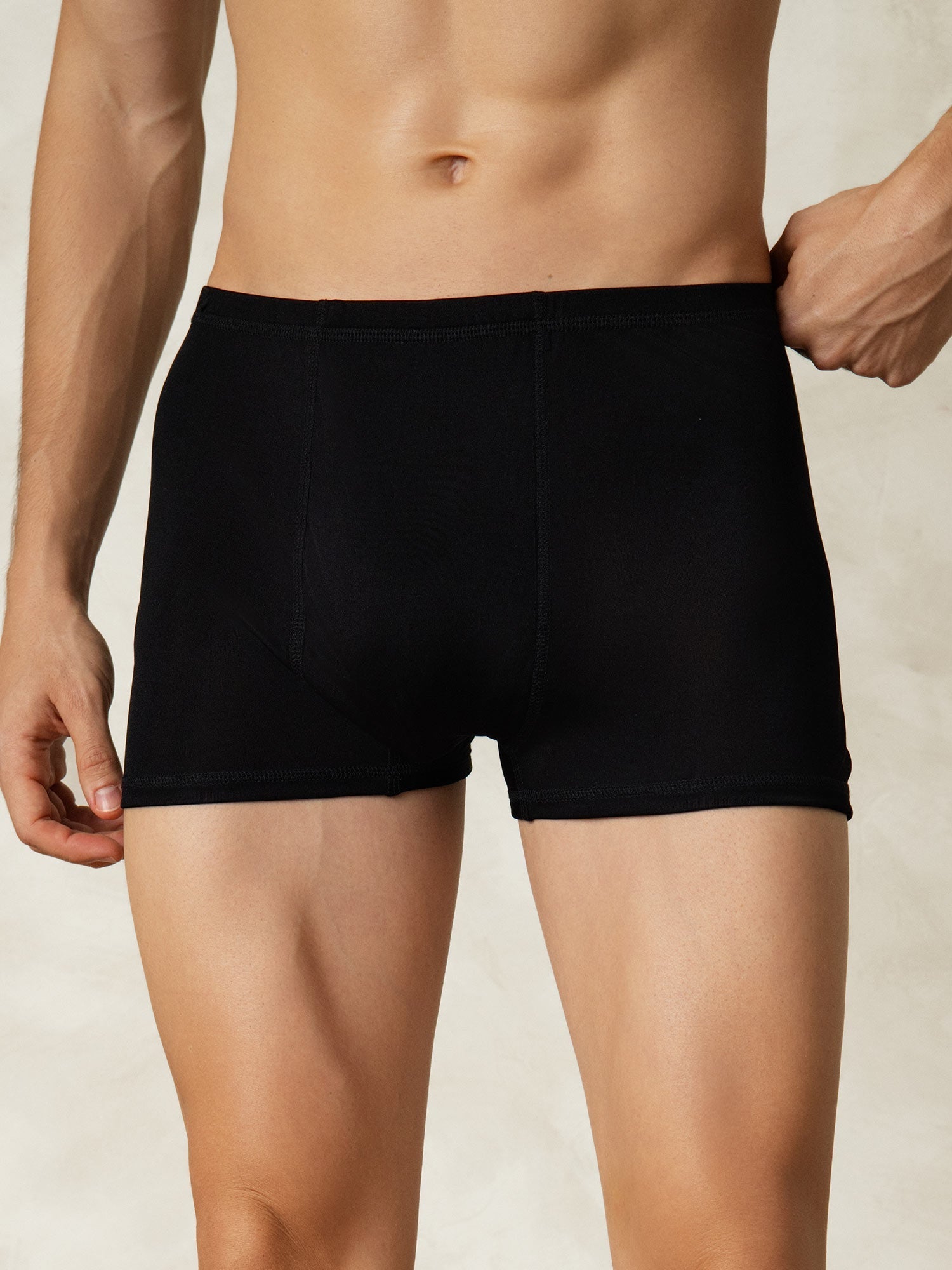 [Black] SilkSilky-AU Silk Knitted Mens Underwear 003