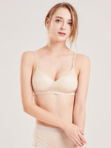 [Beige] SilkSilky-AU Silk Jersey Bra 003