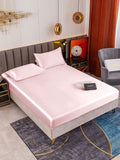 SilkSilky AU 19Momme Pure Silk Bedding Set Pink 001