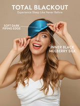[Teal] SilkSilky-AU Sleep Mask 002