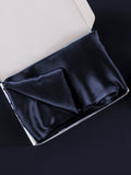 SilkSilky AU 22Momme Pure Silk Pillowcase DarkBlue 006