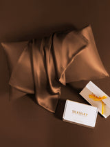 [Coffee] SilkSilky-AU 19Momme Pure Silk Pillowcase 005