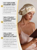 [Beige] SilkSilky-AU Sleep Cap 006