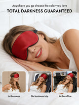 [Red] SilkSilky-AU Sleep Mask 006