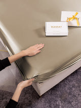 [Khaki] SilkSilky-AU 19Momme Bedding Set 003