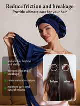 [Dark Blue] SilkSilky-AU Sleep Cap 003