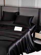 [Black] SilkSilky-AU 22Momme Pure Silk Bedding Set 003,