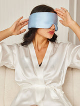 [Light Blue] SilkSilky-AU Sleep Mask 002