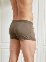 [Coffee] SilkSilky-AU 100% Silk Jersey Men's Underwear 002